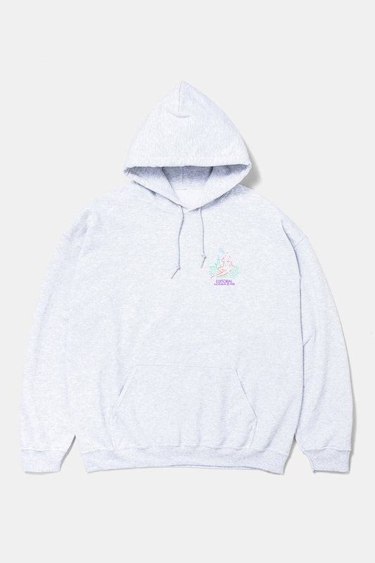 Ash Gray Hoodie Classic Logo / EDITORAL MAGAZINE