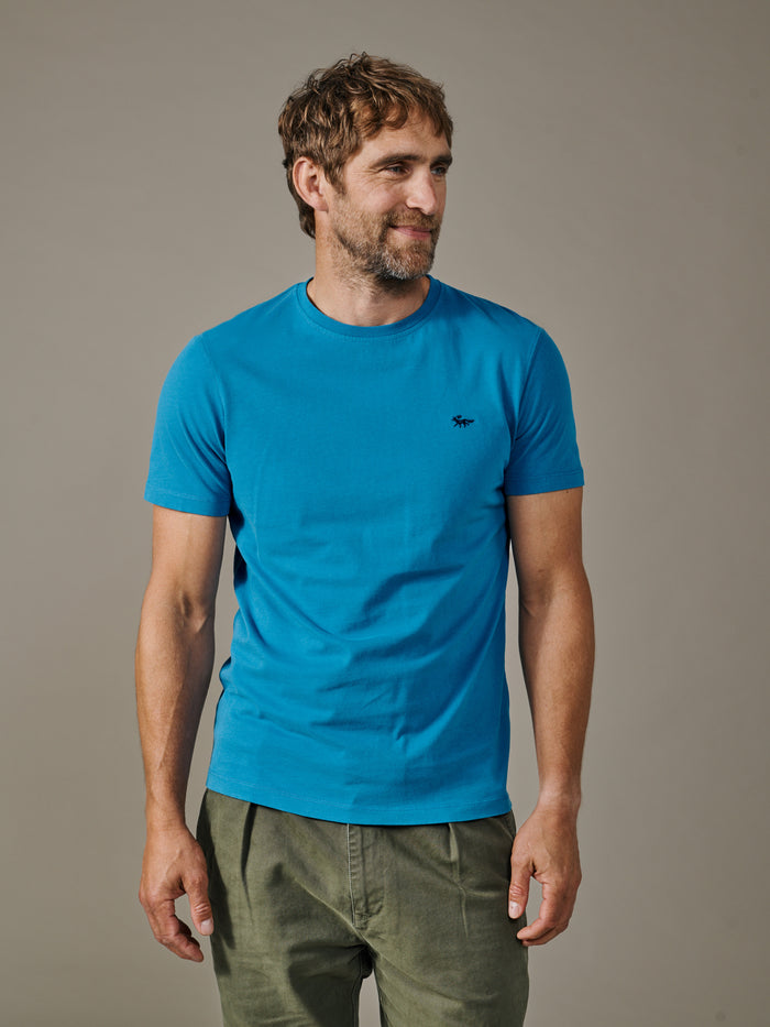 Aubin Cobalt Aubin Organic Cotton T-Shirt | Classic Tee