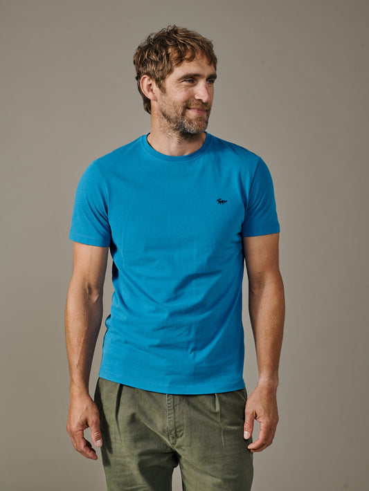 Aubin Cobalt Aubin Organic Cotton T-Shirt | Classic Tee