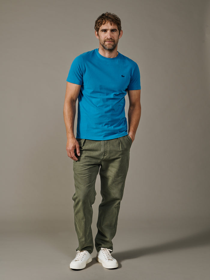 Aubin Cobalt Aubin Organic Cotton T-Shirt | Classic Tee