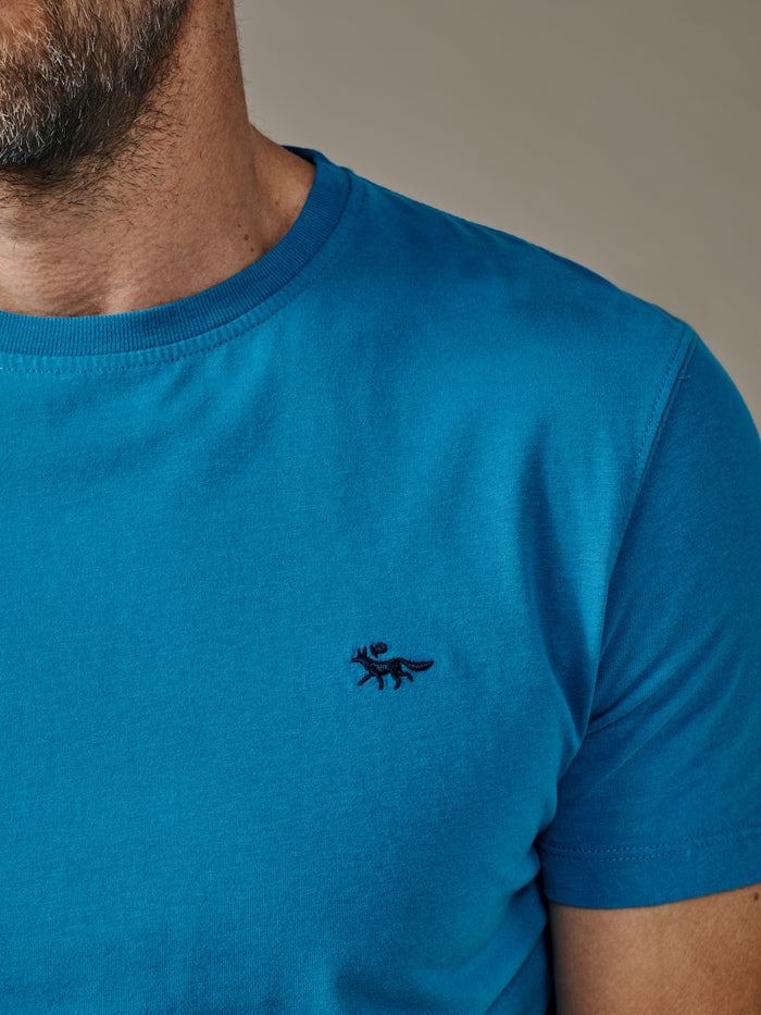 Aubin Cobalt Aubin Organic Cotton T-Shirt | Classic Tee