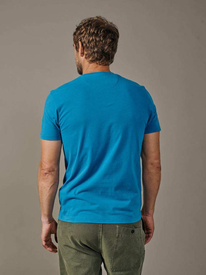 Aubin Cobalt Aubin Organic Cotton T-Shirt | Classic Tee