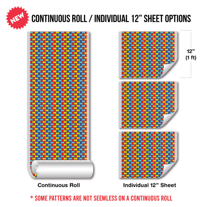 Autism Awareness Puff Pattern
