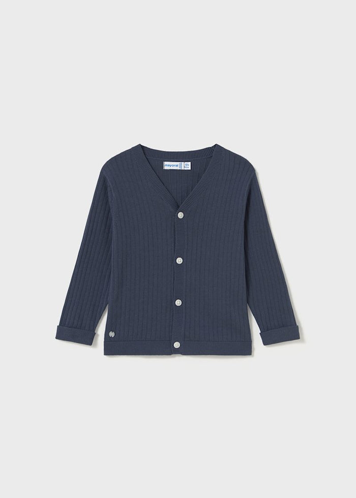 Baby + Boy Jacquard Cardigan - Wee Bee Baby Boutique