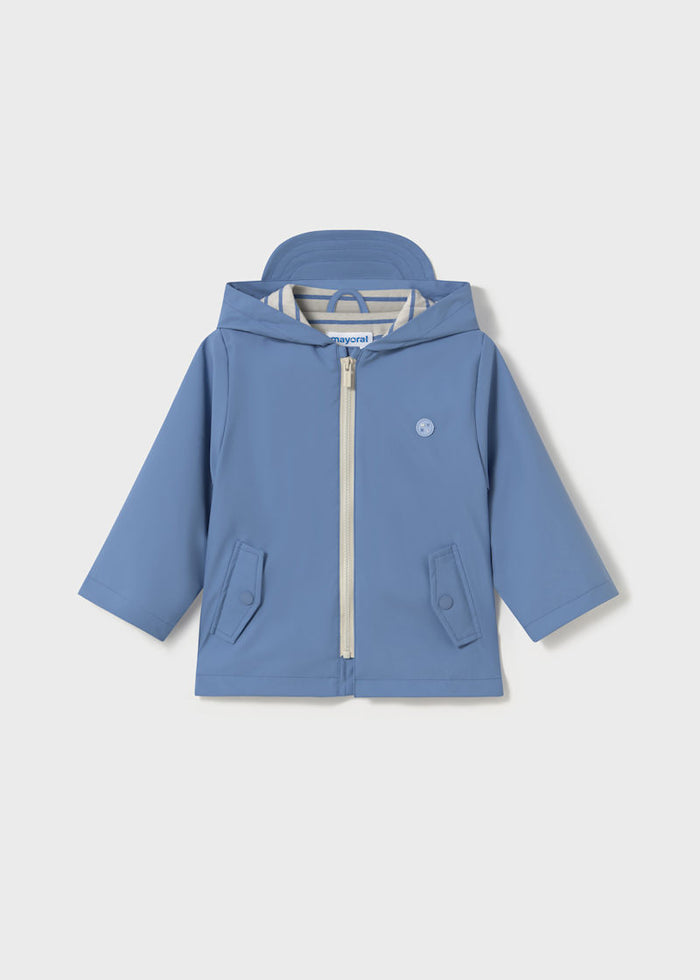Baby + Boy Raincoat - Capri Blue - Wee Bee Baby Boutique