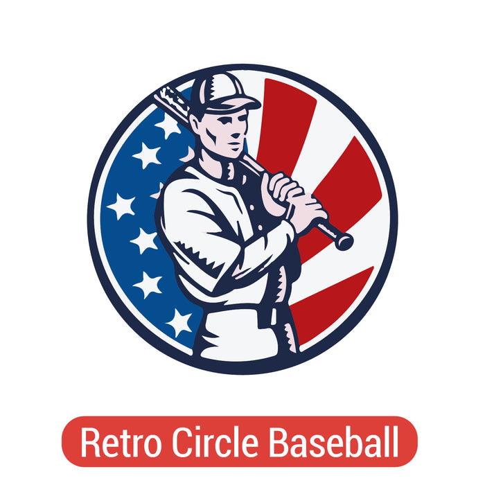 Retro Circle Baseball