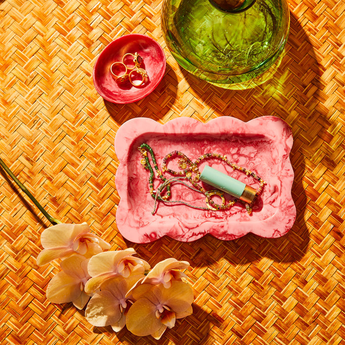 Beau Small Tray - Crimson