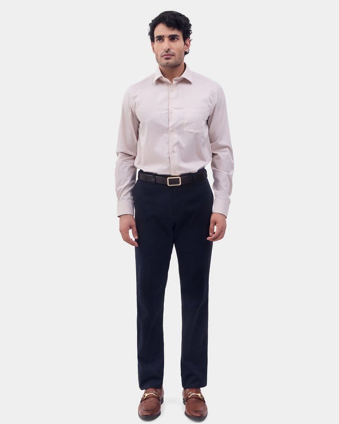 Beige Printed Shirt - Livo