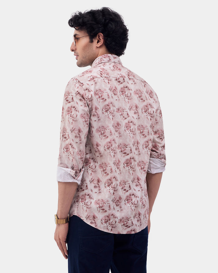 Beige Printed Shirt - Wender