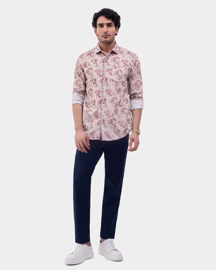 Beige Printed Shirt - Wender