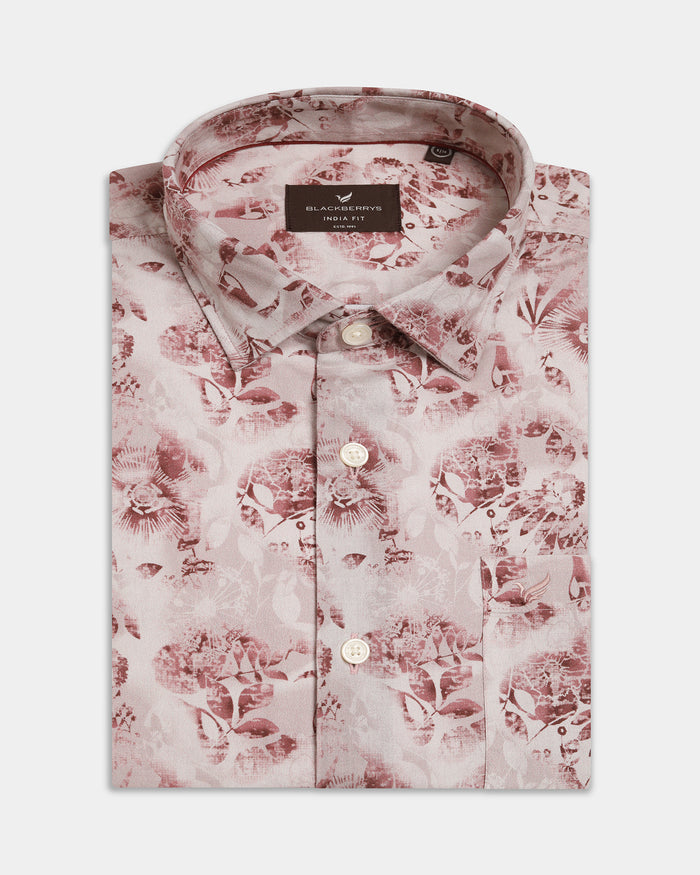 Beige Printed Shirt - Wender