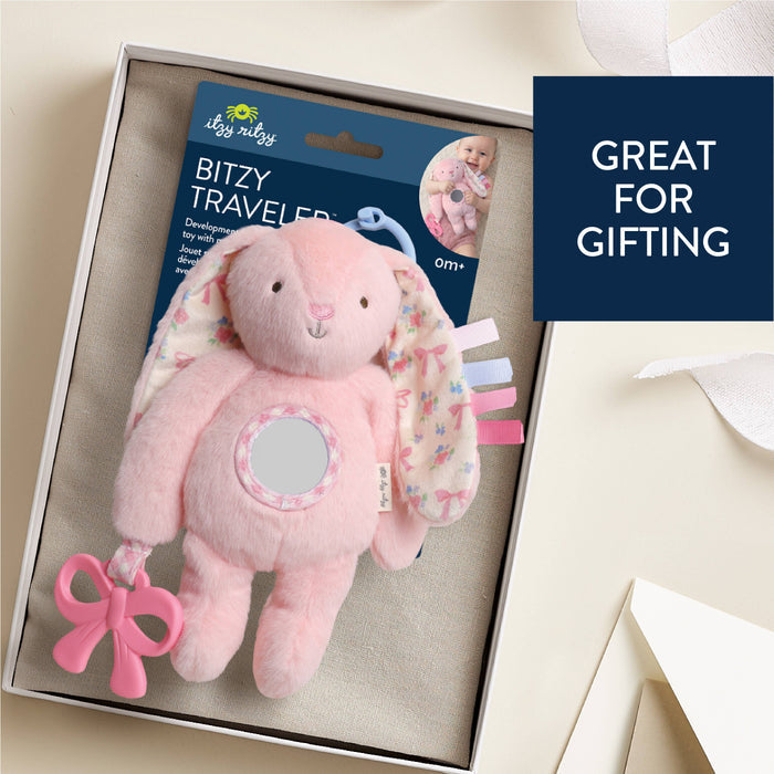 Bitzy Traveler - Pink Bunny - Wee Bee Baby Boutique