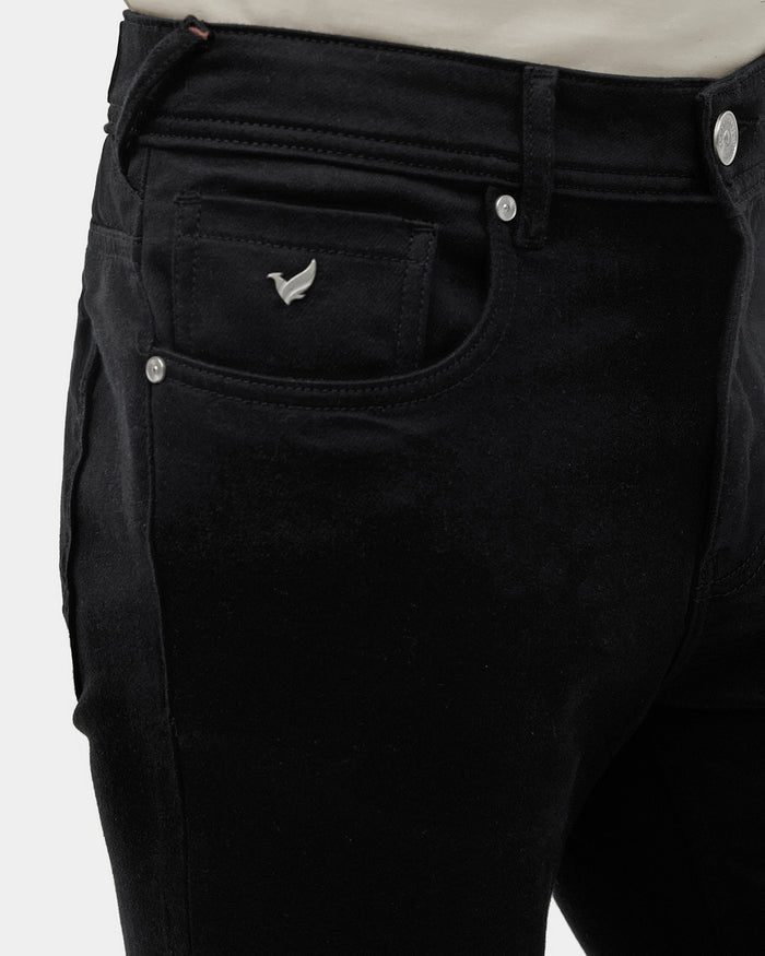 Black Bleed Zero Slim Fit Jeans - Abto