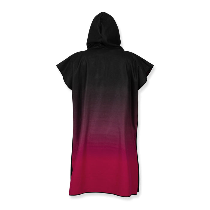 Black Pink Fade Poncho Towel