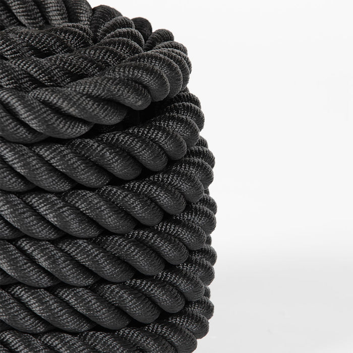 Black Poly Dacron Battle Ropes - Battle Rope Length: 30 FT - Battle Rope Thickness: 1.5" | 30 FT / 1.5"