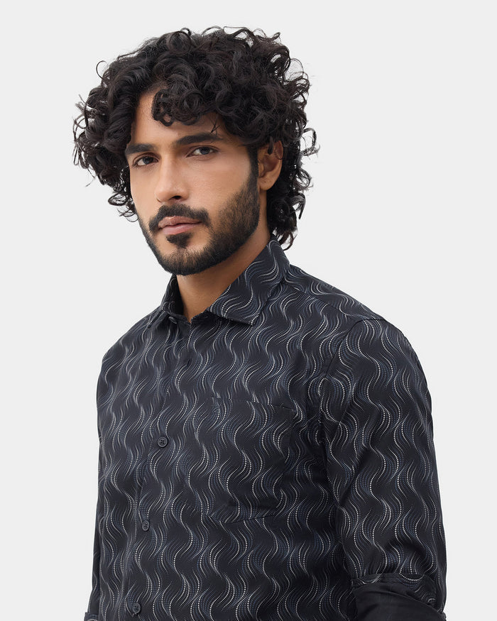 Black Printed Shirt - Keno