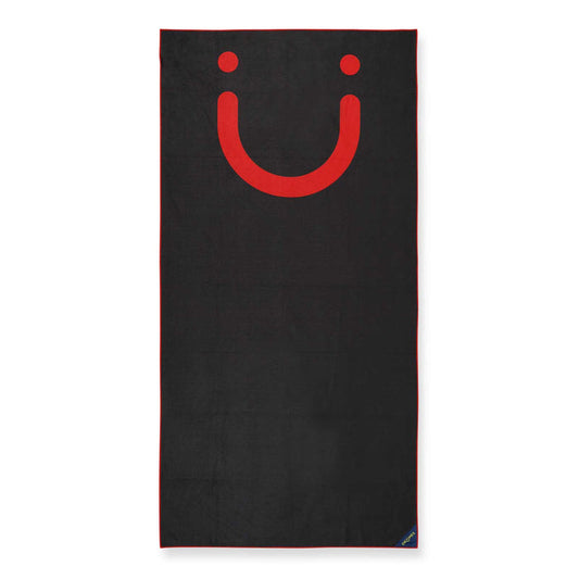 Black & Red Staple Beach Towel