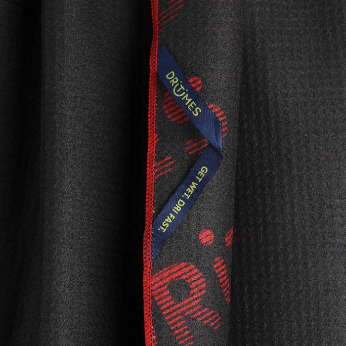 Black & Red Staple Beach Towel