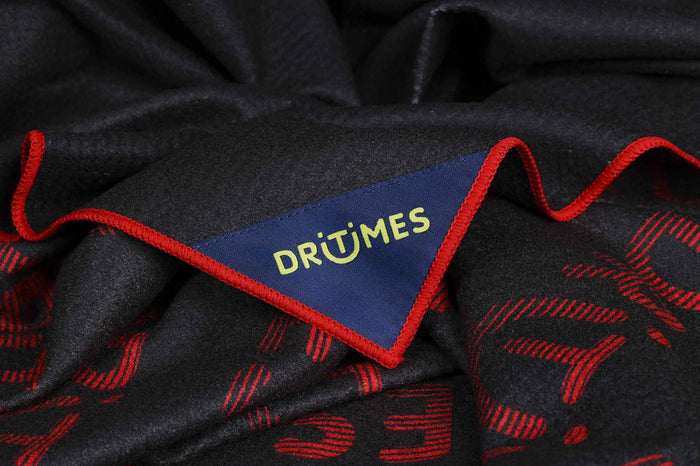 Black & Red Staple Beach Towel
