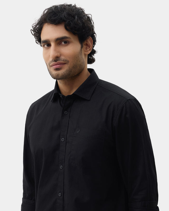 Black Solid Shirt - Zento