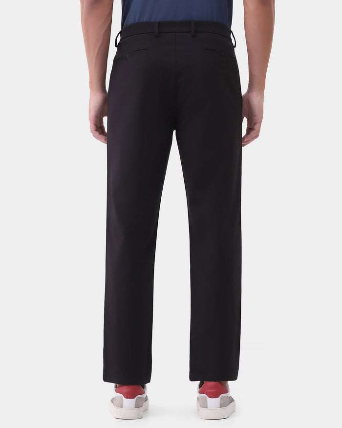 Black Techpro Textured Khakis - Pando