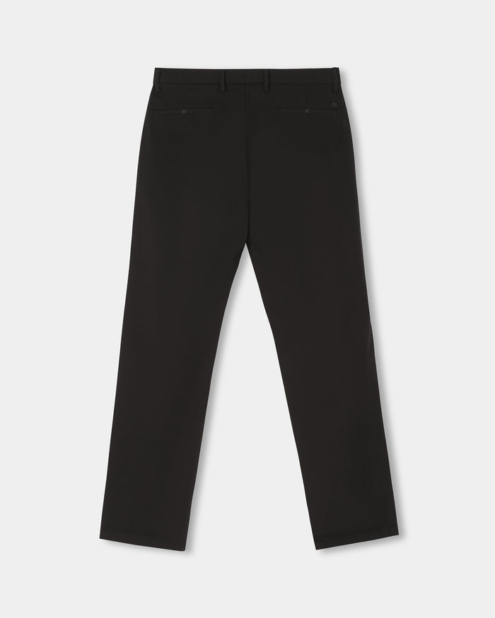 Black Techpro Textured Khakis - Pando
