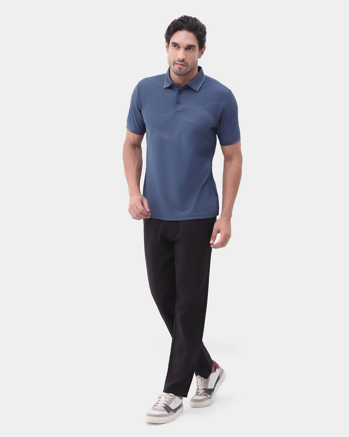 Black Techpro Textured Khakis - Pando