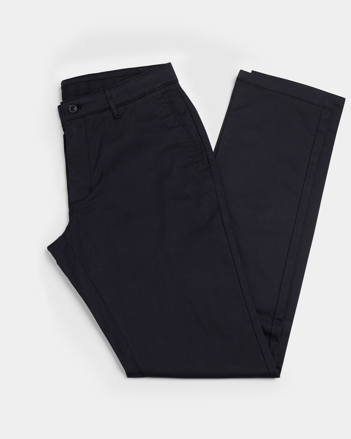 Black Textured Khakis - Etna