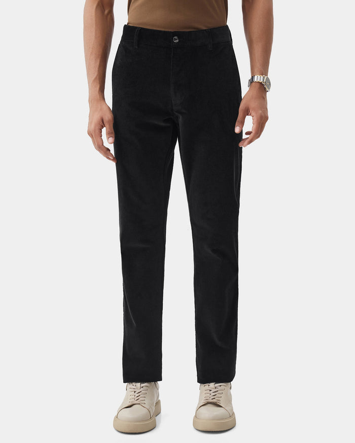 Black Textured Khakis - Pamir