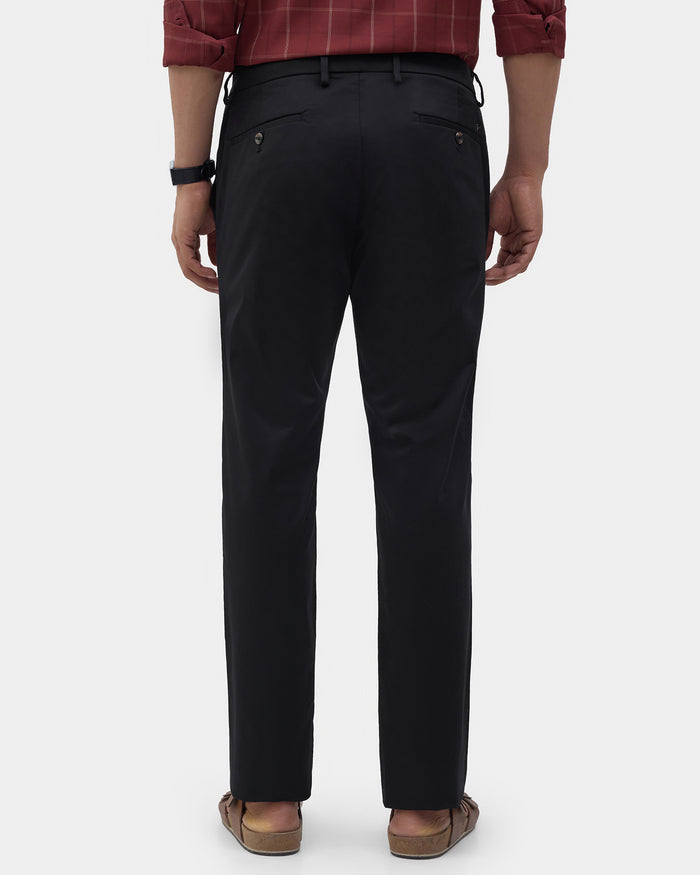 Black Unwrinkle Solid Khakis - Bromo