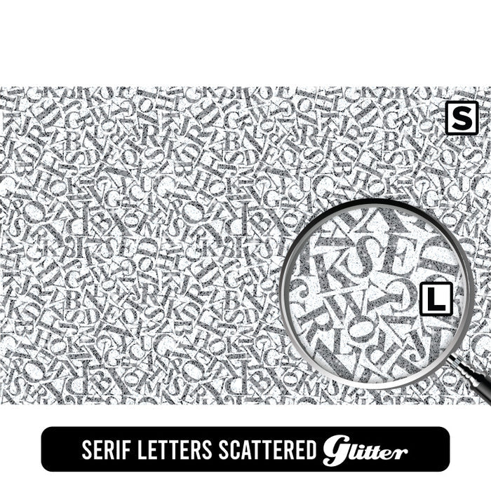 Serif Letters Scattered