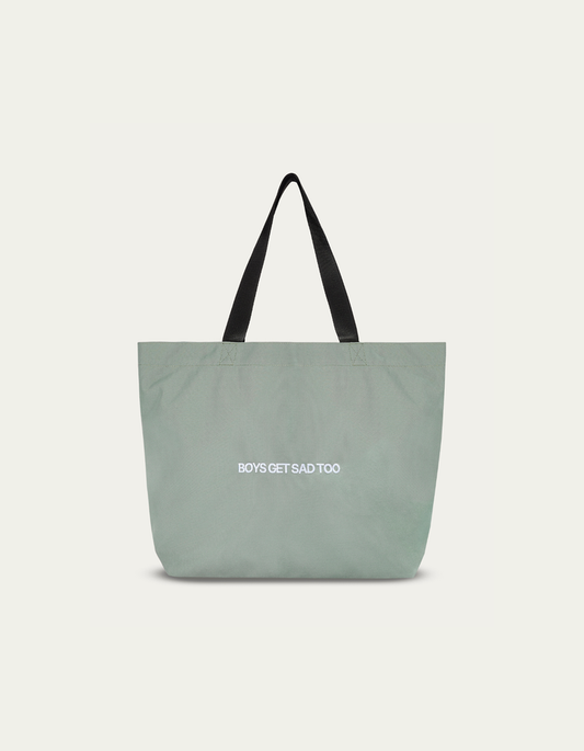 BLOCK LOGO GREEN CARRYALL TOTE BAG