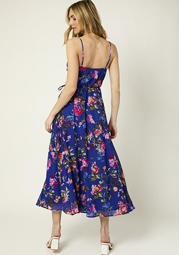 Blooming Season Wrap Dress Violet