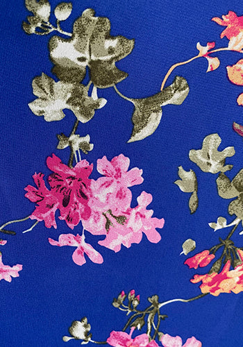 Blooming Season Wrap Dress Violet
