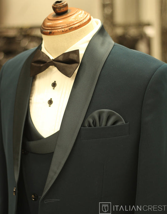 Blue 3-Piece Tuxedo Suit