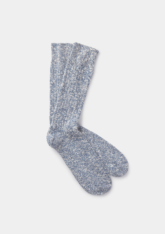 Blue Marine Cotton Marl Socks, Socks - SIRPLUS