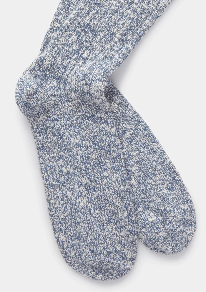 Blue Marine Cotton Marl Socks, Socks - SIRPLUS