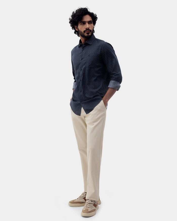 Blue Printed Shirt - Benico