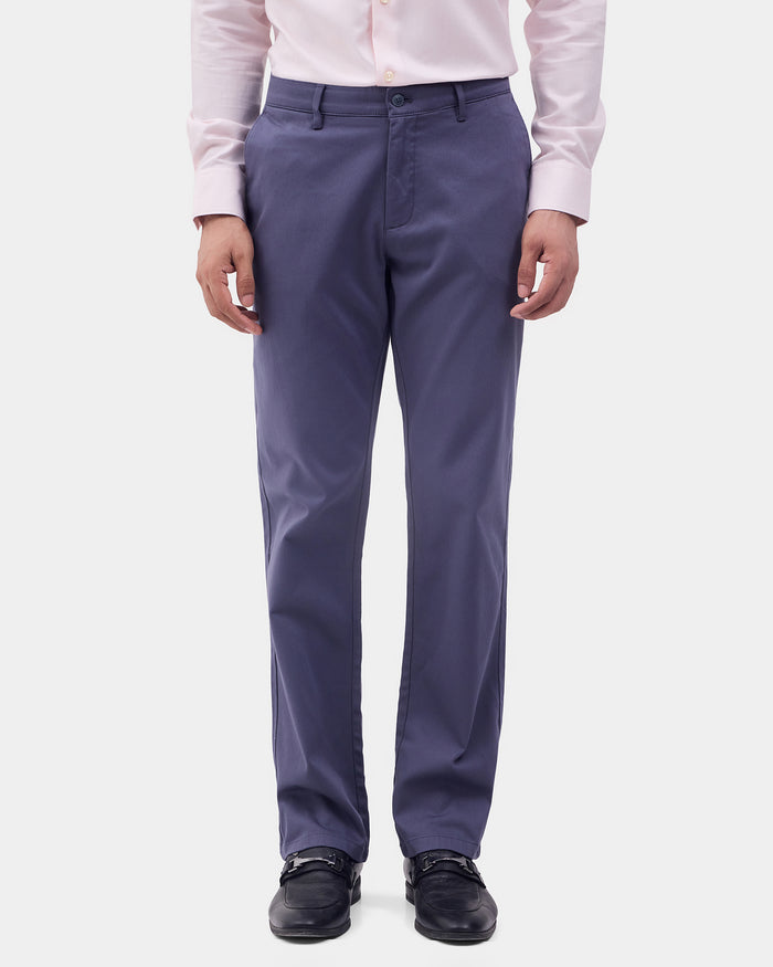 Blue Textured Khakis - Monta