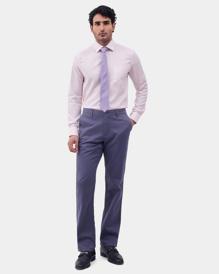 Blue Textured Khakis - Monta