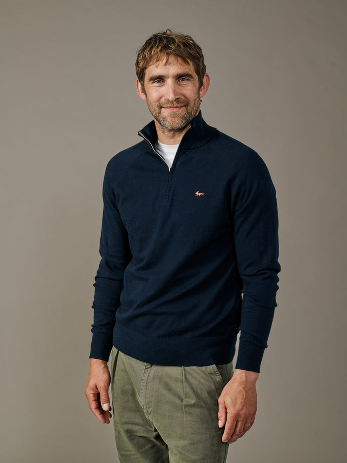 Bonby Cotton Zip Neck