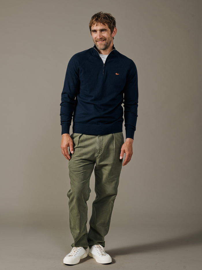 Bonby Cotton Zip Neck
