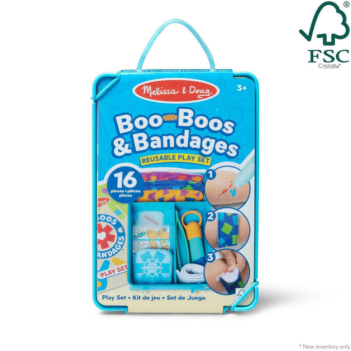 Boo-Boos & Bandages Reusable First Aid Pretend Play Set