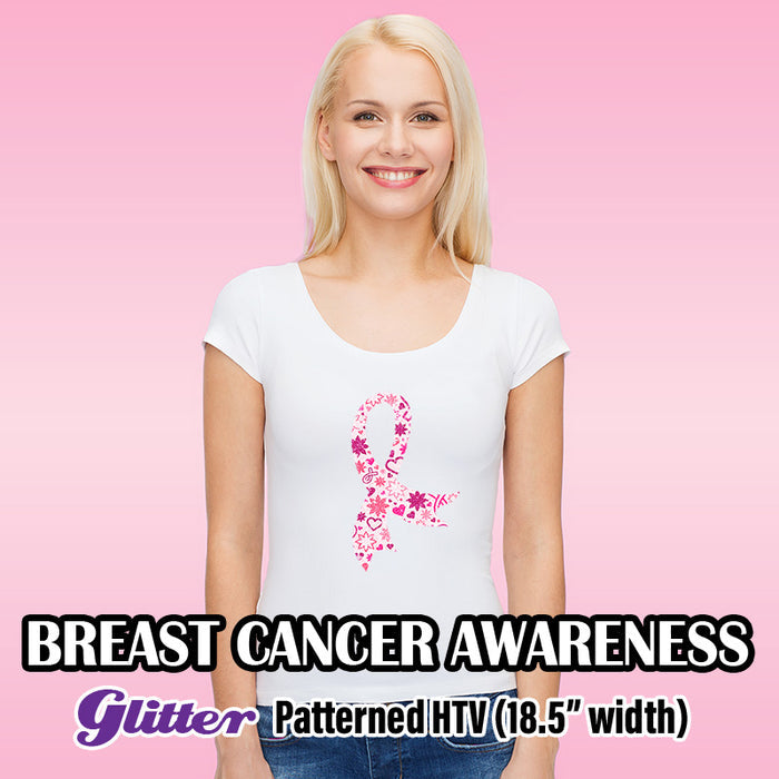 Breast Cancer Awareness Glitter Pattern