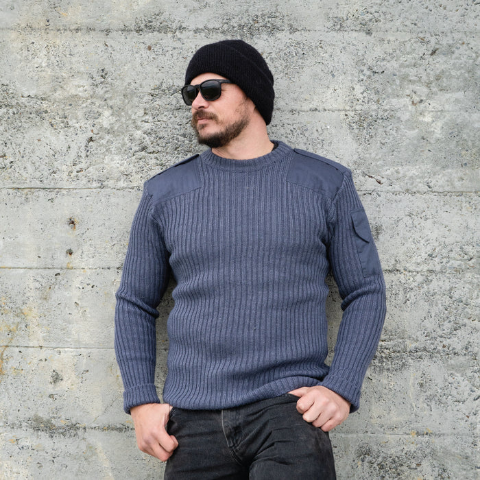 British RAF Blue Wool Jersey - British Army Surplus - Fleeces & Jerseys