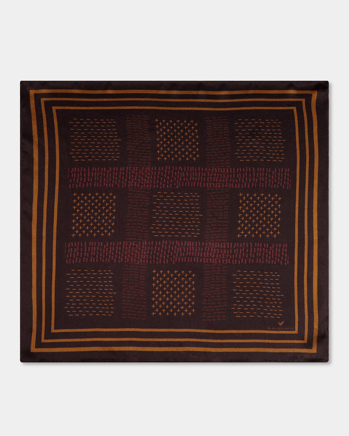 Accessories Regular Fit All Over Print Pocket Square