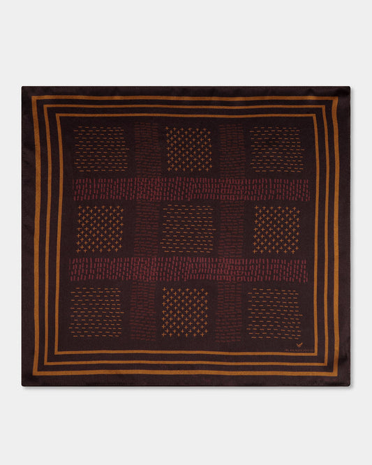 Accessories Regular Fit All Over Print Pocket Square