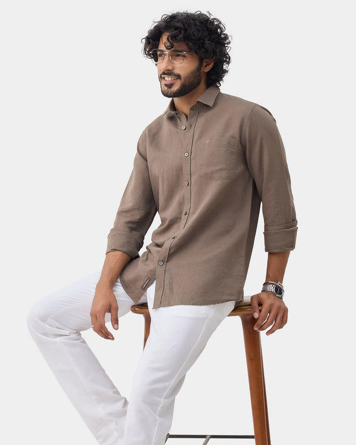 LONG SLEEVE INDIA FIT SOLID SHIRT