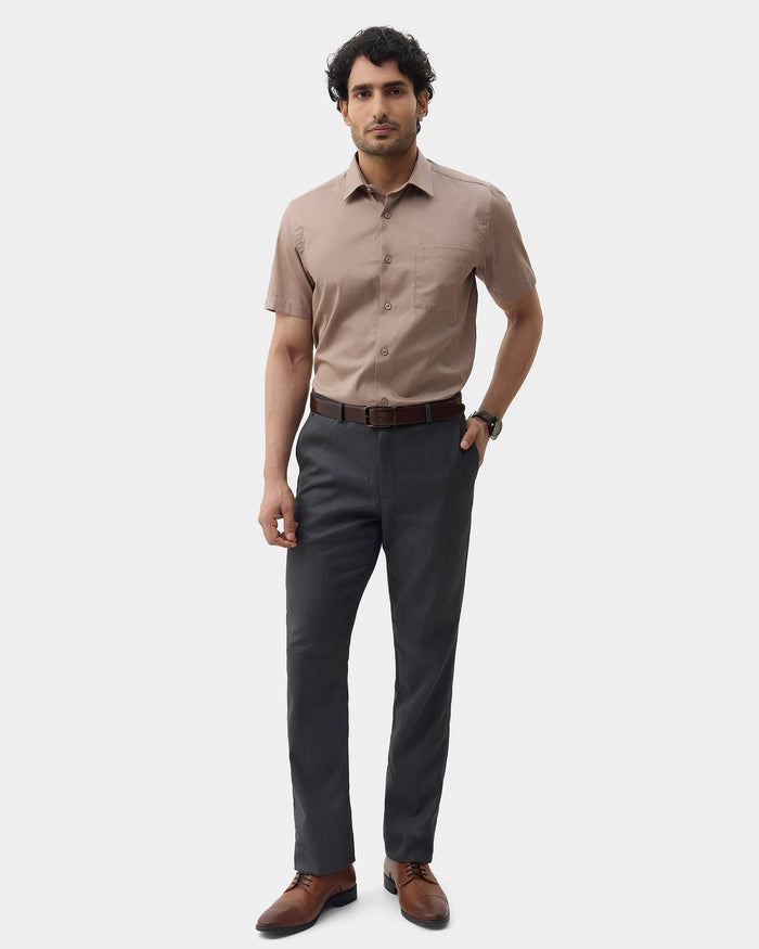 Brown Printed Shirt - Microbus