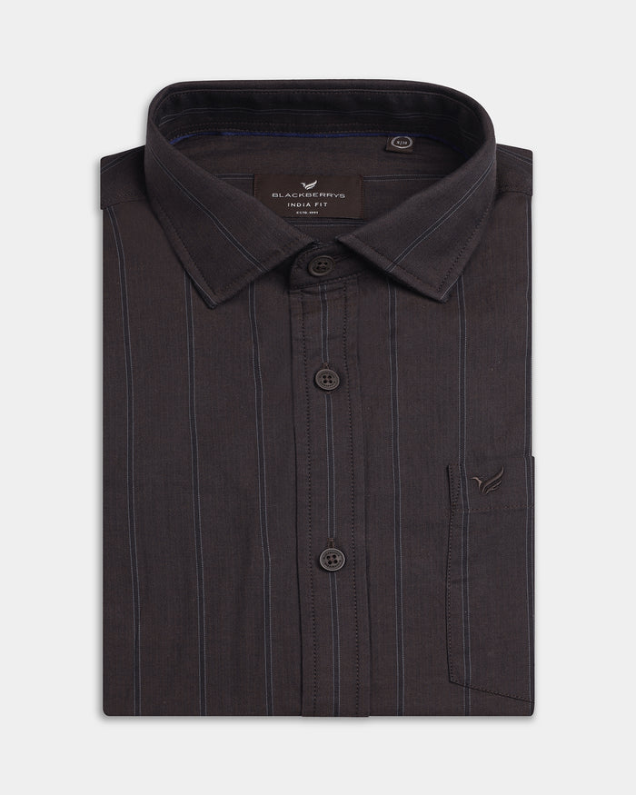 Brown Stripe Shirt - Rosten